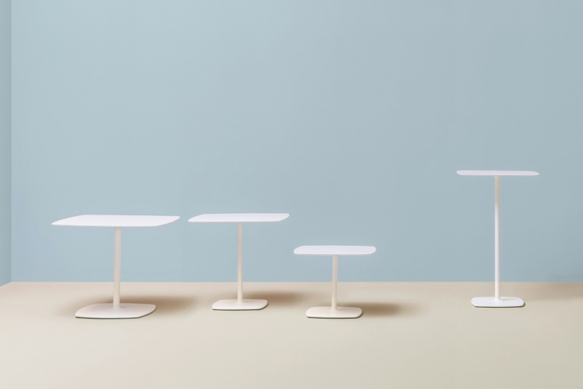 Plateau de table Compact tout blanc Pedrali 