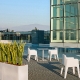 Plateau de table Compact tout blanc Pedrali 