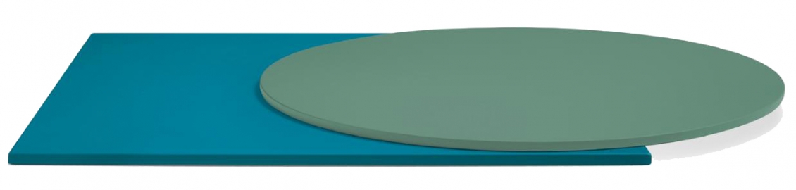 Plateau de table Metal acier laqué Pedrali
