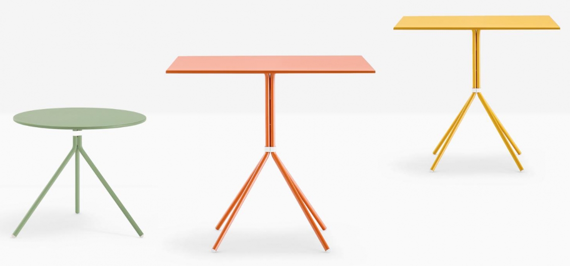 Plateau de table Metal acier laqué Pedrali