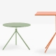 Plateau de table Metal acier laqué Pedrali