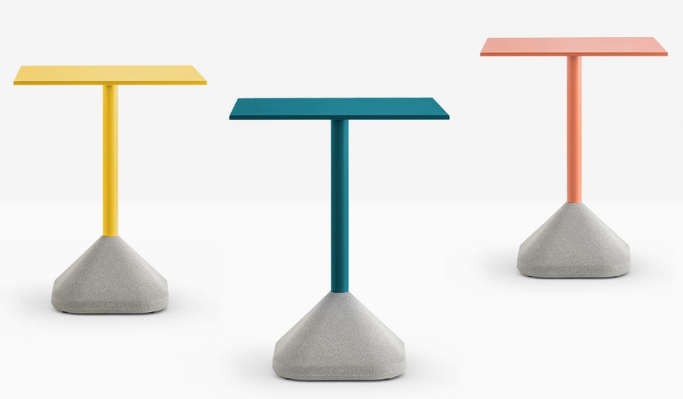Plateau de table Metal acier laqué Pedrali