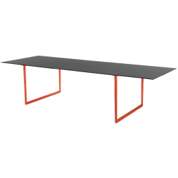 Table Toa Pedrali industriel fonctionnel design fenix couleur aluminium moulé