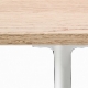 Table Toa Pedrali industriel fonctionnel design fenix couleur aluminium moulé