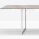 Table Toa Pedrali industriel fonctionnel design fenix couleur aluminium moulé
