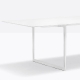 Table Toa Pedrali industriel fonctionnel design fenix couleur aluminium moulé