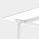 Table Toa Pedrali industriel fonctionnel design fenix couleur aluminium moulé