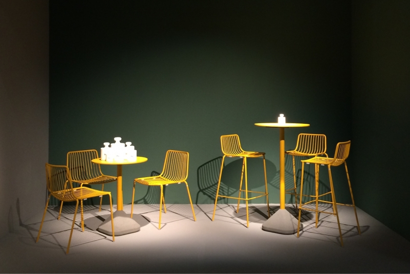 Pied de table colonne Concrete Pedrali 855 design beton 