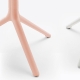 Pied de table Elliot 5475 5470 Patrick Jouin Pedrali hotel café bar 5470 5475 aluminium rabat plateau design 3 ou 4 branches si