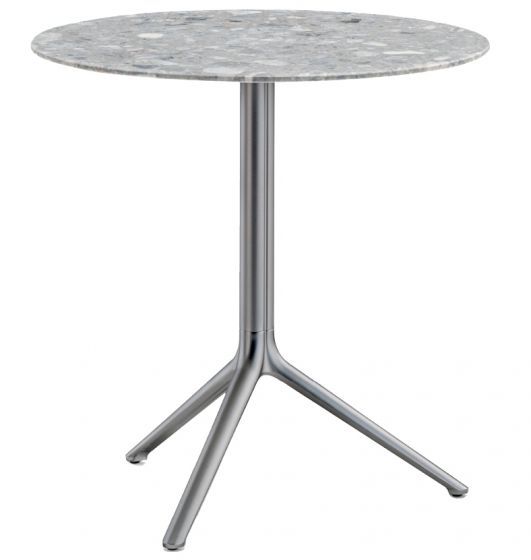 Pied de table Elliot 5475 5470 Patrick Jouin Pedrali hotel café bar 5470 5475 aluminium rabat plateau design 3 ou 4 branches si