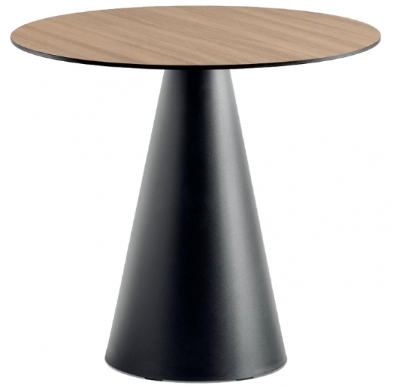 Pied de mange debout Ikon Pio e Tito Toso Pedrali design conique table polypro