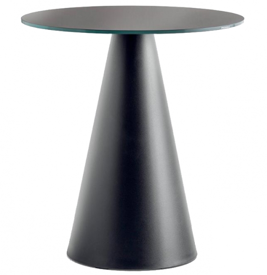 Pied de mange debout Ikon Pio e Tito Toso Pedrali design conique table polypro