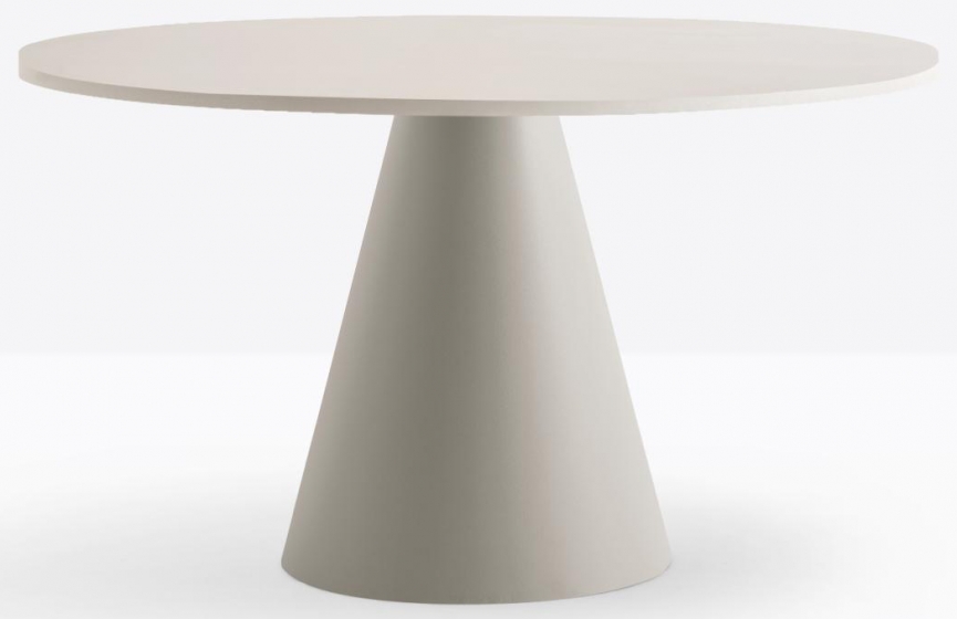 Pied de mange debout Ikon Pio e Tito Toso Pedrali design conique table polypro