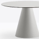 Pied de mange debout Ikon Pio e Tito Toso Pedrali design conique table polypro