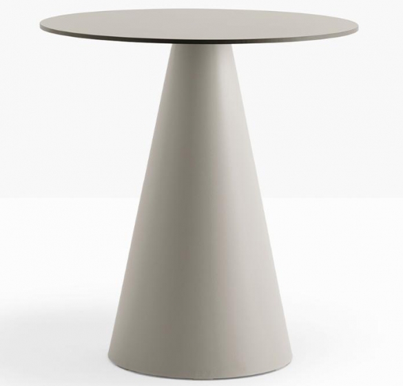 Pied de mange debout Ikon Pio e Tito Toso Pedrali design conique table polypro