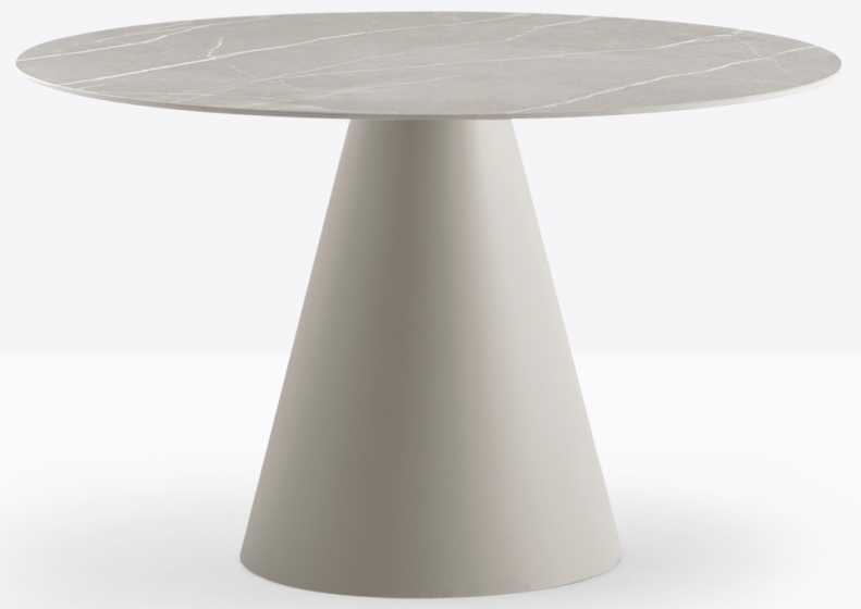 Pied de mange debout Ikon Pio e Tito Toso Pedrali design conique table polypro