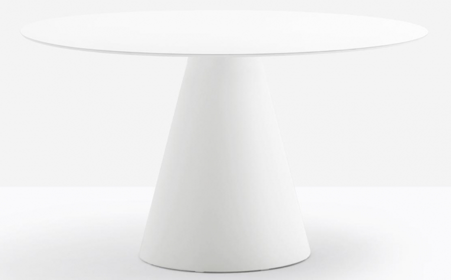 Pied de mange debout Ikon Pio e Tito Toso Pedrali design conique table polypro