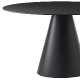 Tables pied central Ikon Pio e Tito Toso polyproplateau fin stratifié