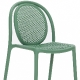 Chaise Remind design eugeni quitllet Pedrali 3735 empilable polypro verte rouge beige noir recyclé confortable chaise terrasse 