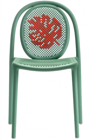 Chaise Remind design eugeni quitllet Pedrali 3735 empilable polypro verte rouge beige noir recyclé confortable chaise terrasse 
