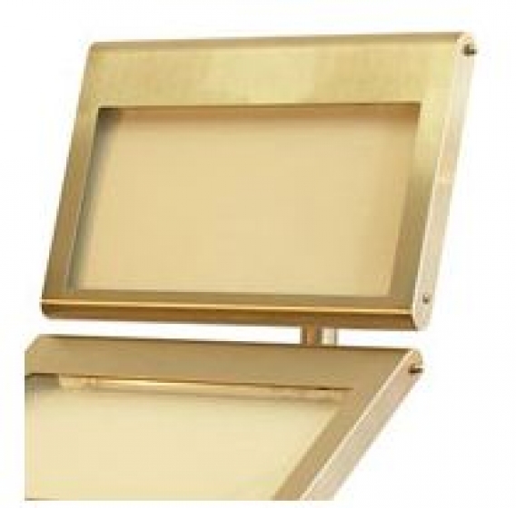 Porte menu 2 plateaux sur pied
