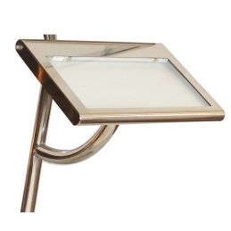 Porte menu 2 plateaux sur pied
