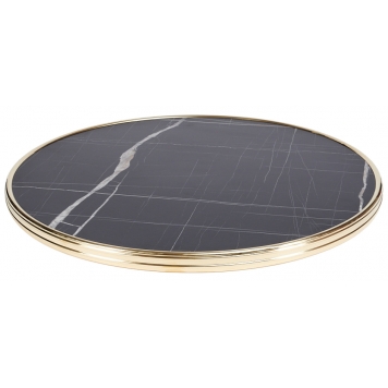 Plateau de table décor marbre de gêne marquina bistro Werzalit ronde 174 sienna, 209 marbre almeria, 506 verona, Marble sicile 1
