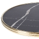 Plateau de table décor marbre de gêne marquina bistro Werzalit ronde 174 sienna, 209 marbre almeria, 506 verona, Marble sicile 1