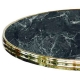 Plateau de table décor marbre de gêne marquina bistro Werzalit ronde 174 sienna, 209 marbre almeria, 506 verona, Marble sicile 1