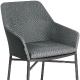Fauteuil Gisele legere et empilable pour restaurant et terrasse de luxe comme le plaza toile tissu coussin 