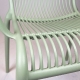 Fauteuil Bridge Triko jardin terrasse restaurant vert gris rouge 
