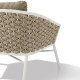 Canapé, Dub, Dossier: toile textylene lavable, toile tressé; Structure: aluminium laqué peint; Assise: coussin garni;