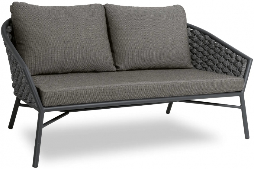 Canapé, Dub, Dossier: toile textylene lavable, toile tressé; Structure: aluminium laqué peint; Assise: coussin garni;