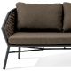 Canapé, Dub, Dossier: toile textylene lavable, toile tressé; Structure: aluminium laqué peint; Assise: coussin garni;