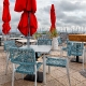 Fauteuil Bridge Limon gradin terrasse restaurant 