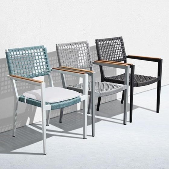 Fauteuil Bridge Limon gradin terrasse restaurant 