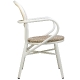 Fauteuil Bridge Rivoli terrasse bar restaurant jardin Cadre en aluminium Résistant aux UV Aspect sangle plate PE 5 mm Empilable