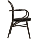 Fauteuil Bridge Rivoli terrasse bar restaurant jardin Cadre en aluminium Résistant aux UV Aspect sangle plate PE 5 mm Empilable