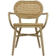 Fauteuil Bridge Rivoli terrasse bar restaurant jardin Cadre en aluminium Résistant aux UV Aspect sangle plate PE 5 mm Empilable