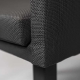 Fauteuil Bridge Gaby terrasse • Aluminium 22*22*1,8 mm • Mousse à séchage rapide • Textilène résistant aux UV + rembourrage