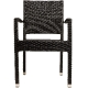 Fauteuil Bridge Madja • Aluminium 30*30*1,5 mm• Résistant aux UV• Tissage plat PE 5x5• Empilable