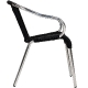 Fauteuil Bridge Kamen jardin terrasse restaurant bar• Aluminium Ø25*1,5mm• Cadre anodisé• Tissage rond PE résistant aux UV• Empi