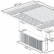 Gazebo, Pavillion Service, Structure: aluminium laqué peint