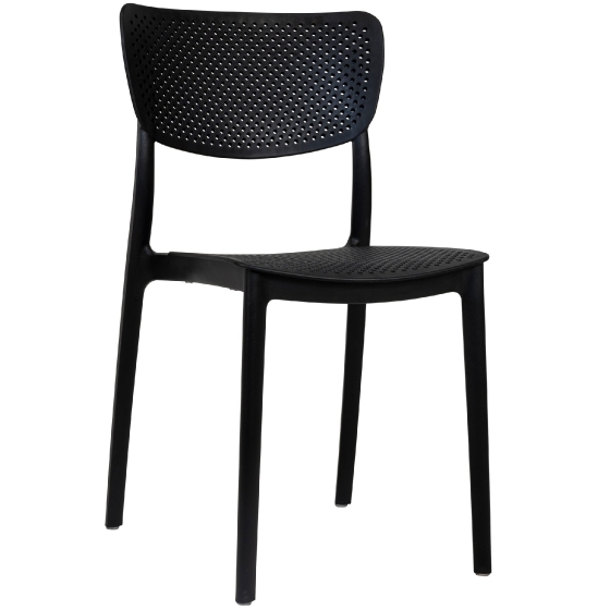 Chaise Emi jardin restaurant bar terrasse café vert gris noir 