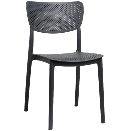 Chaise Emi jardin restaurant bar terrasse café vert gris noir 
