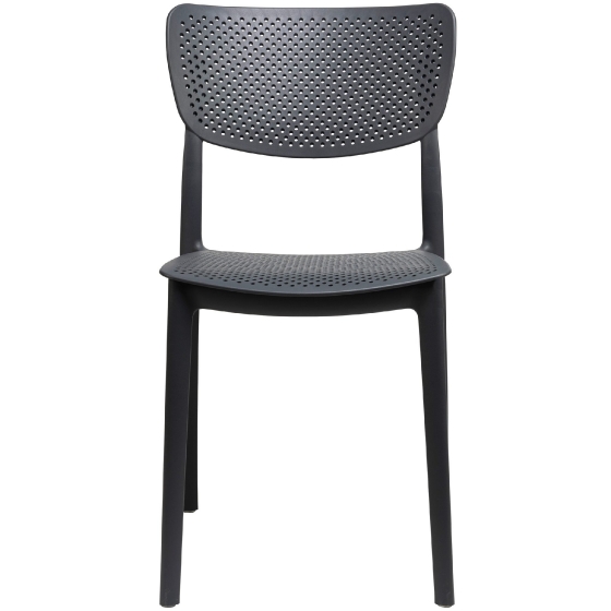 Chaise Emi jardin restaurant bar terrasse café vert gris noir 