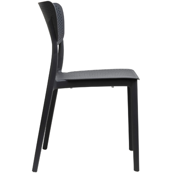 Chaise Emi jardin restaurant bar terrasse café vert gris noir 