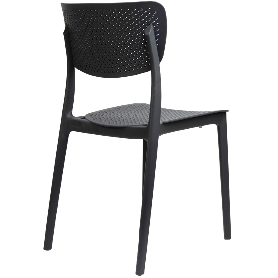 Chaise Emi jardin restaurant bar terrasse café vert gris noir 