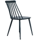 Chaises Econt restaurant terrasse bar café jardin vert et gris • Cadre en aluminium• Métal au look vintage
