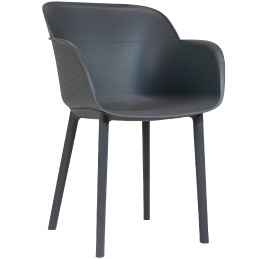 Fauteuil Bridge Shelia • Polypropylène résistant aux UV avec fibre de verre jardin terrasse gar kifé kebab 